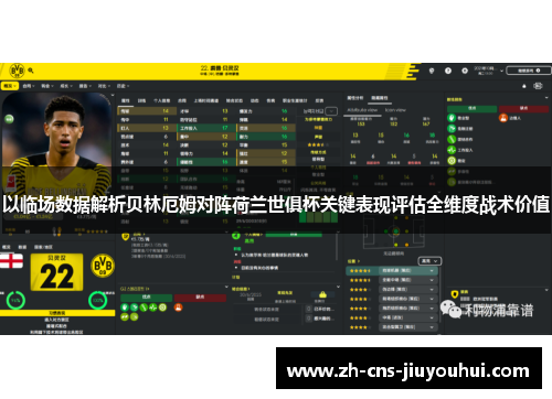 以临场数据解析贝林厄姆对阵荷兰世俱杯关键表现评估全维度战术价值
