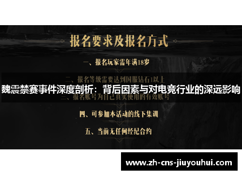 魏震禁赛事件深度剖析:背后因素与对电竞行业的深远影响 魏震禁赛事件深度剖析:背后因素与对电竞行业的深远影响